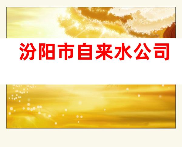 汾阳市自来水公司