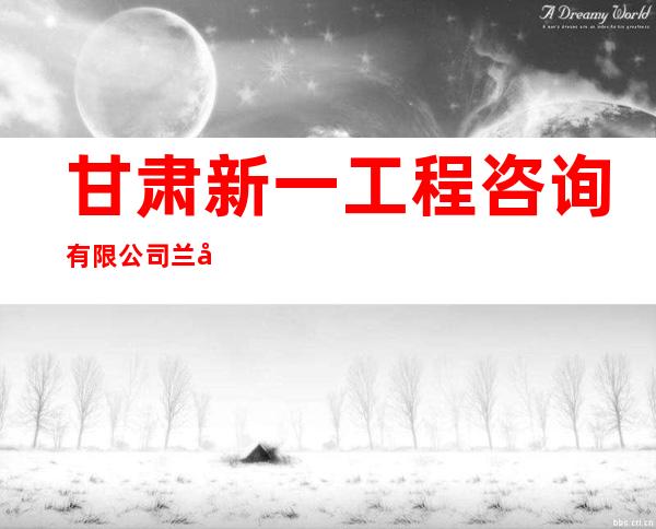 甘肃新一工程咨询有限公司兰州分公司